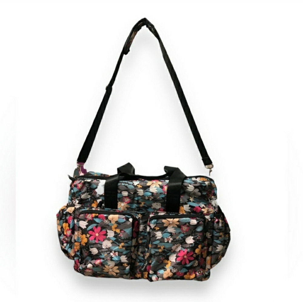 TREND LAB Floral Print Diaper Duffle Bag